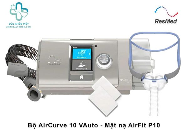 Combo Máy Trợ Thở Aircurve 10 Vauto Kèm Mặt Nạ Airfit P10 27 Combo máy trợ thở AirCurve 10 VAuto kèm mặt nạ AirFit P10