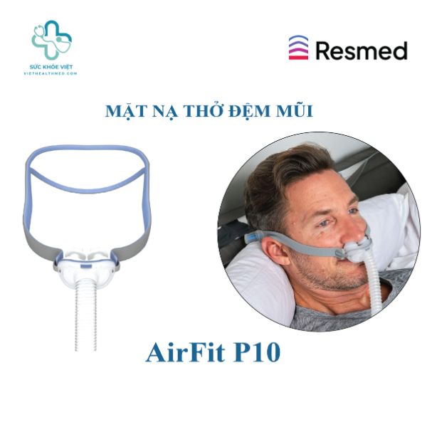Bộ Máy Thở AirStart 10 APAP Kèm Mặt Nạ Thở Airfit P10 27 Mặt nạ thở đệm mũi AirFit P10 ResMed