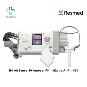 Bộ máy thở AirSense 10 AutoSet FH kèm mặt nạ mũi ResMed AirFit N30