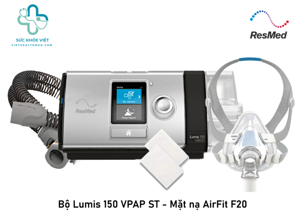 Combo Máy Thở Lumis 150 VPAP kèm Mặt Nạ AirFit F20