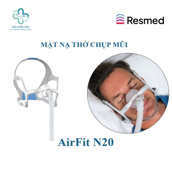 Máy Trợ Thở AirSense 10 AutoSet Kèm Mặt Nạ AirFit N20 27 Mặt nạ AirFit N20