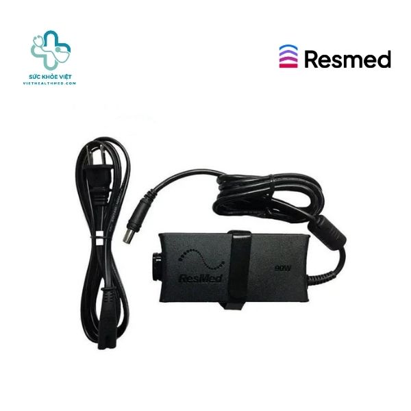 Trọn bộ sản phẩm Bộ nguồn 90W Air10 ResMed chính hãng bao gồm củ sạc 90W và dây nguồn AC đi kèm.
