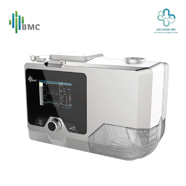 Máy Trợ Thở BMC G2S B25T BPAP Kèm Mặt Nạ BMC P6 38 Máy Trợ Thở BMC G2S B25T hỗ trợ chế độ CPAP, S, T và S/T, phù hợp điều trị ngưng thở khi ngủ và hỗ trợ hô hấp không xâm nhập theo chỉ định.