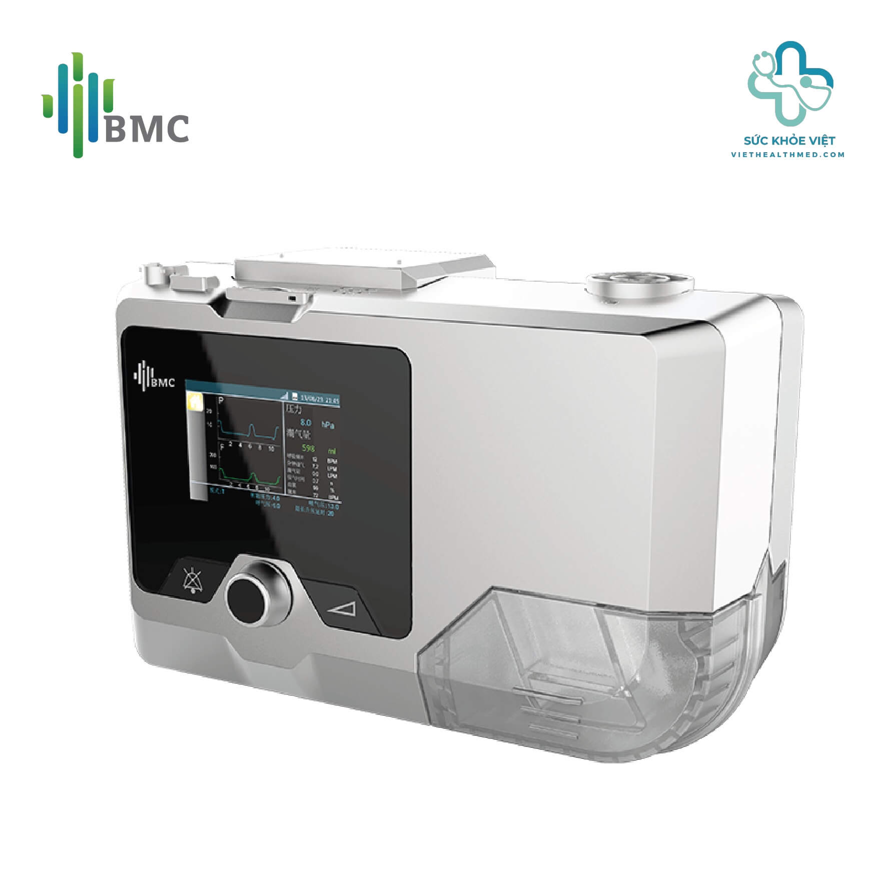 Máy Trợ Thở BMC G2S B25T BPAP Kèm Mặt Nạ BMC P6 2 Máy Trợ Thở BMC G2S B25T hỗ trợ chế độ CPAP, S, T và S/T, phù hợp điều trị ngưng thở khi ngủ và hỗ trợ hô hấp không xâm nhập theo chỉ định.